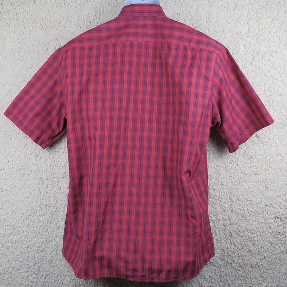 Vicentino* Men's Short Sleeve Button Down Curved Hem Chest Pocket Shirt~Size XL - Picture 2 of 10